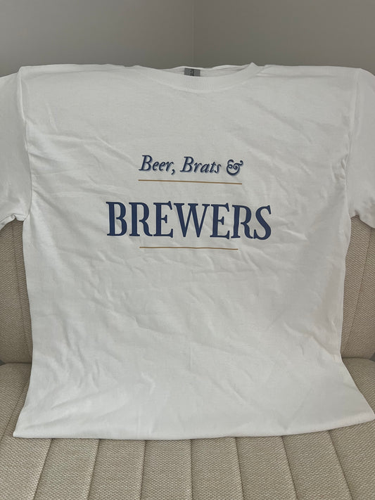 Beers Brats Brewers Tee
